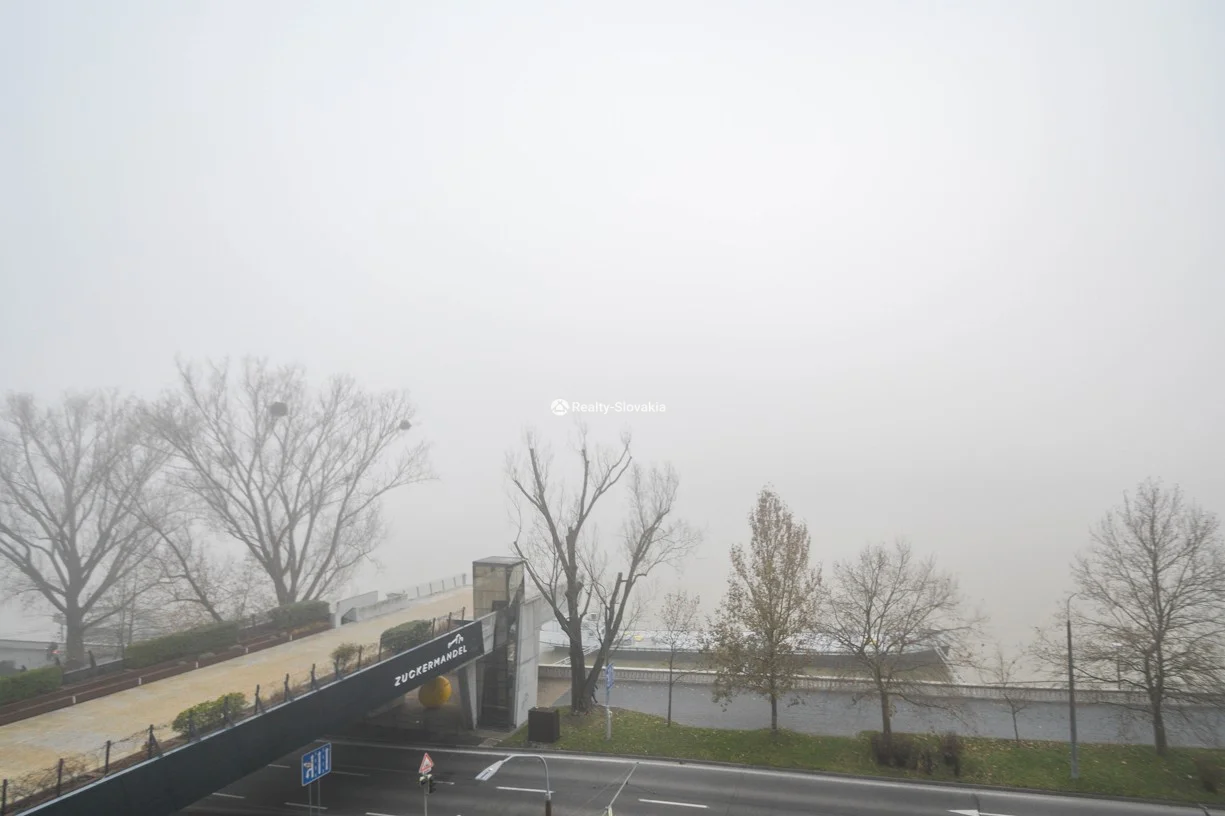 Вид на реку и мост в тумане — 3-к квартира, аренда, Братислава (Старе Место)