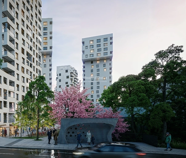 Визуализация Čerešne Plaza. Официальное изображение застройщика.
