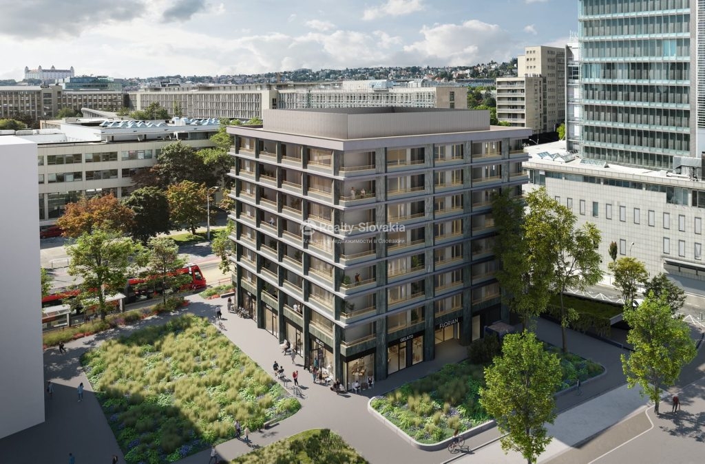 Проект Florian Residence: Вид сверху на квартал с зелёной площадью