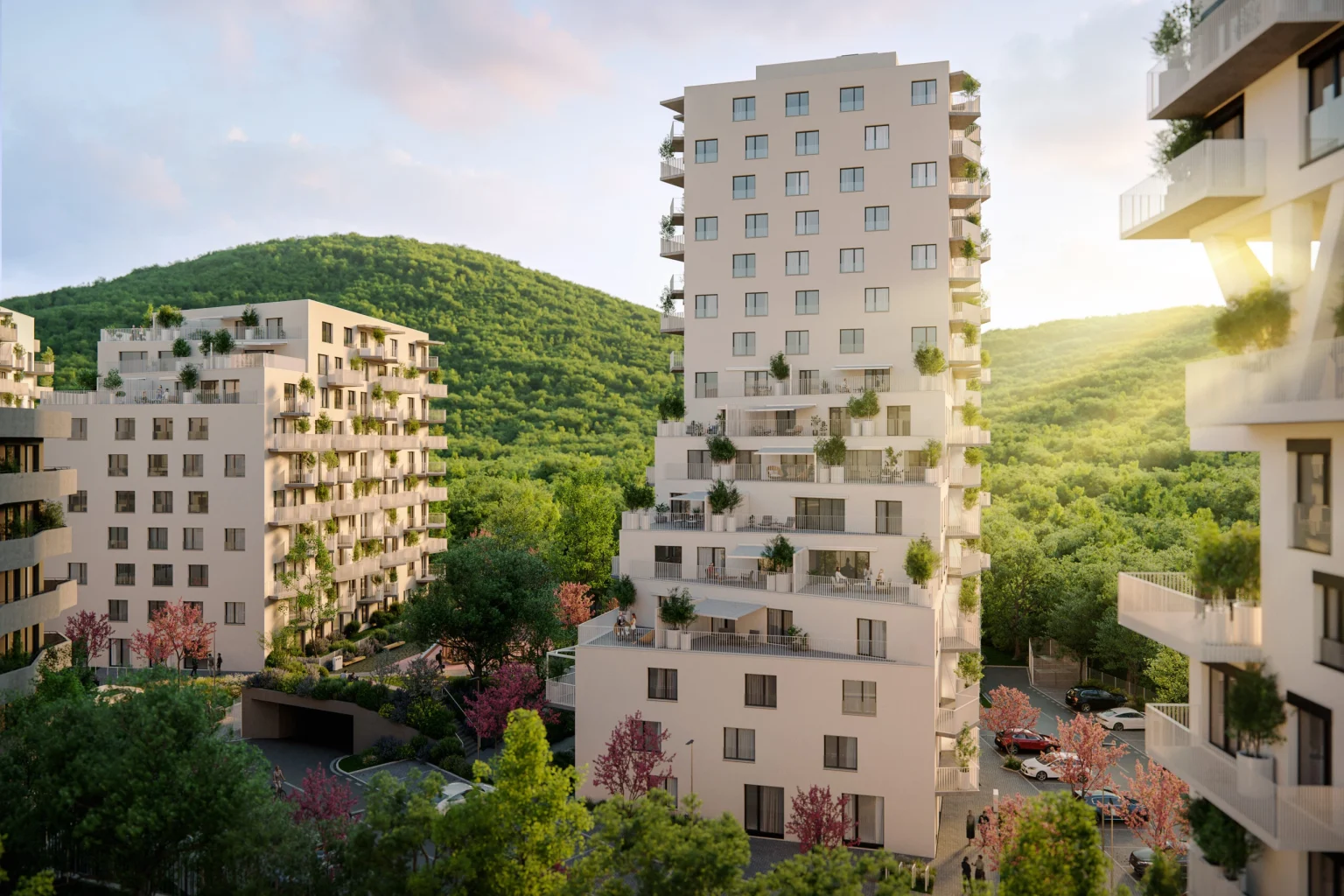 Визуализация Čerešne Residence. Официальное изображение застройщика.